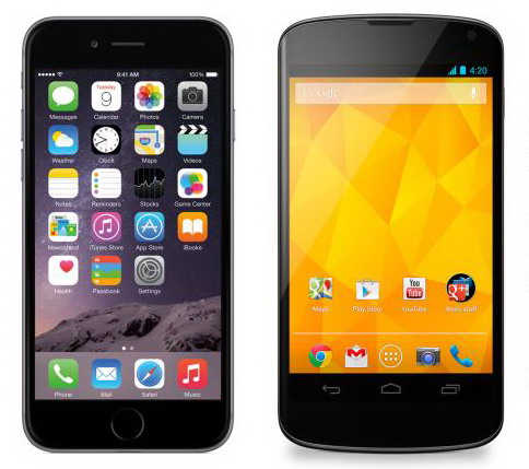 iPhone 6 contro Nexus 4: gli androiani lanciano la sfida!
